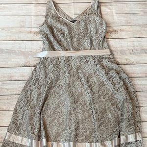 Silver lace dress!